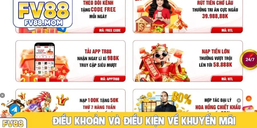 Điều khoản và điều kiện về khuyến mãi