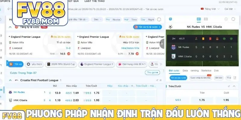 Phương pháp nhận định trận đấu luôn thắng