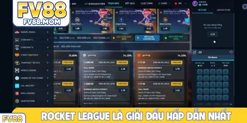 Rocket League là giải đấu hấp dẫn nhất hành tinh