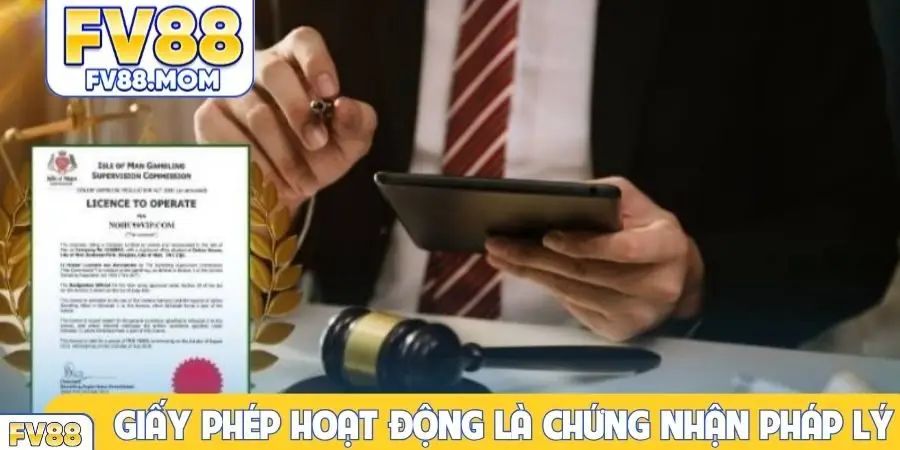 Giấy phép hoạt động là chứng nhận pháp lý